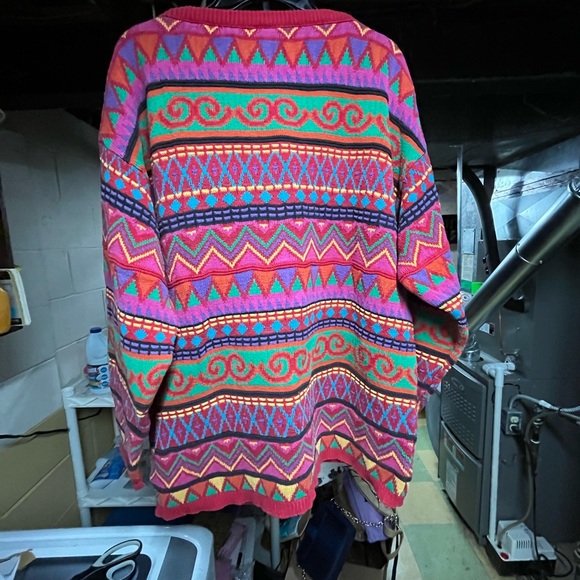 Colorful Geometric Pattern Sweater - Picture 2 of 5